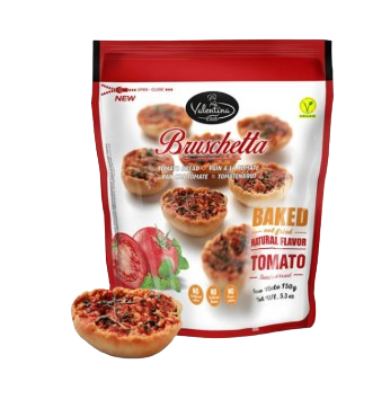 BRUSCHETTA VALENTINA 150G TOMATE OREGANO