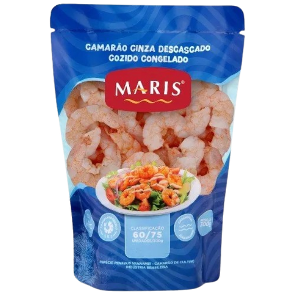 CAMARÃO MARIS 300G COZIDO DESCASCADO 60/75
