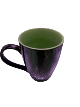 CANECA CASA DE MÃE 330ML CERAMICA PRETA VERDE