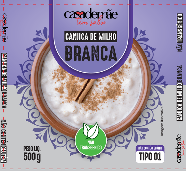 CANJICA CASA DE MÃE 500G BRANCA