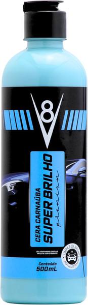 CERA AUTO V8 500ML CARNAUBA