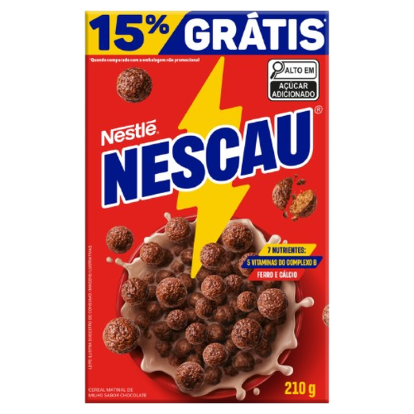 CEREAL NESTLE 210G NESCAU CX GRATIS 15%