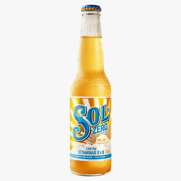 CERVEJA SOL 330ML LN PREMIUM MEXICO ZERO ÁLCOOL