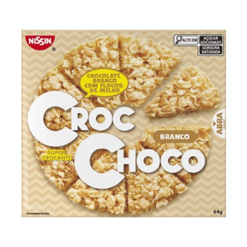 CHOCOLATE CROC CHOCO 44G C/FLOCOS MILHO CHOCOLAT BRANCO