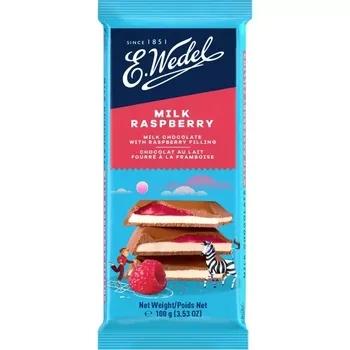 CHOCOLATE E WEDEL 100G MILK RASPBERRY
