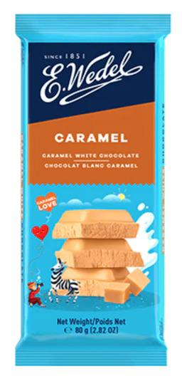 CHOCOLATE E WEDEL 80G BRANCO CARAMELO