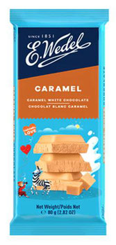 CHOCOLATE E WEDEL 80G BRANCO CARAMELO