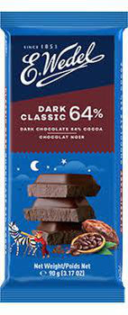CHOCOLATE E WEDEL 90G DARK 64% CLASSIC