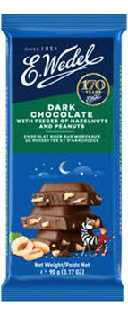 CHOCOLATE E WEDEL 90G DARK HAZELNUTS