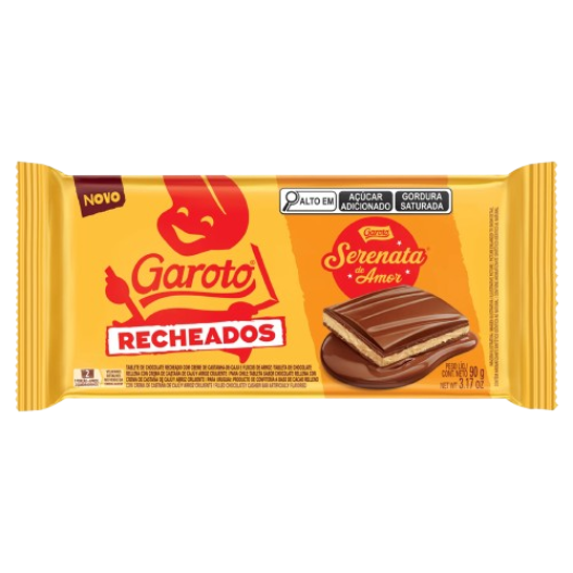 CHOCOLATE GAROTO 90G TB RECHEADOS SERENATA DE AMOR