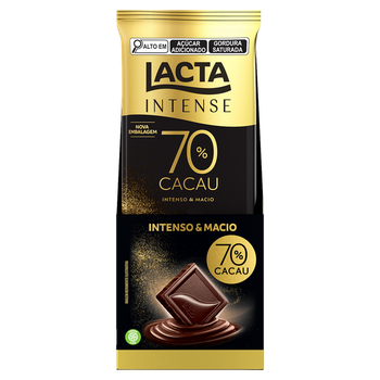 CHOCOLATE LACTA 85G INTENSE 70% CACAU ORIGINAL