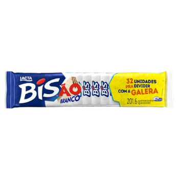 CHOCOLATE LACTA BISÃO 201,6G C/32 BRANCO