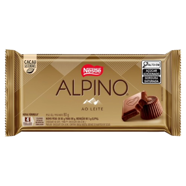 CHOCOLATE NESTLE 80G ALPINO AO LEITE