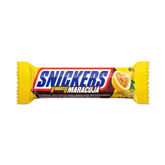 CHOCOLATE SNICKERS 40G MOUSSE MARACUJA