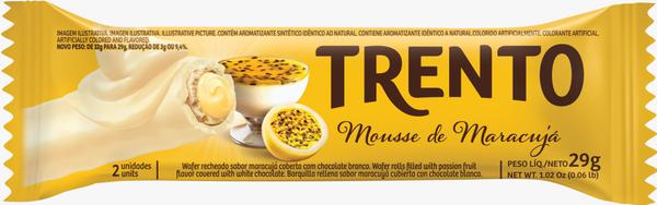 CHOCOLATE TRENTO 29G MOUSSE MARACUJÁ
