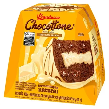 CHOCOTTONE BAUDUCCO 450G MAXI CHOCOLATE BRANCO