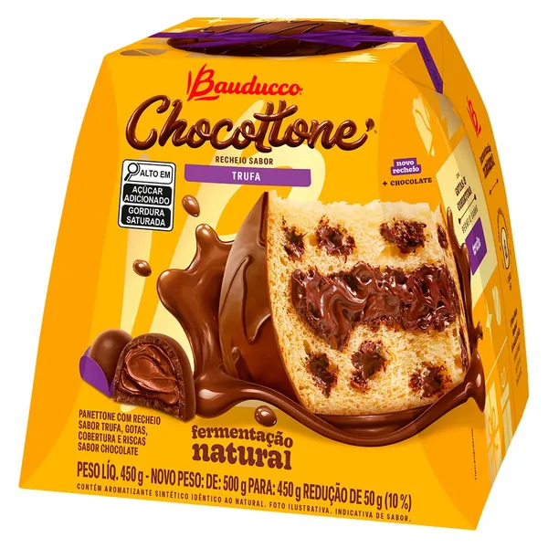 CHOCOTTONE BAUDUCCO 450G MAXI GOTAS CHOCOLATE