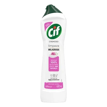 CIF LIMPEZA PROFUNDA 450ML CREMOSO FLORAL