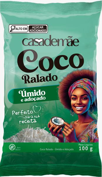COCO RALADO CASA DE MÃE 100G ÚMIDO/ADOÇADO