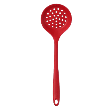 COLHER CASA DE MÃE ARROZ SILICONE VERMELHA