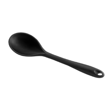 COLHER CASA DE MÃE SILICONE PRETA