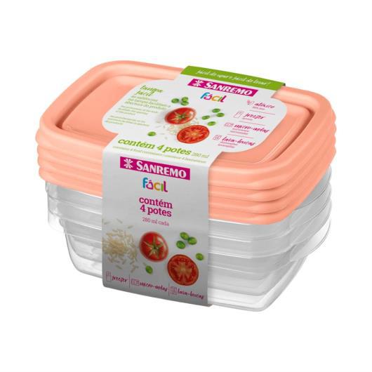 CONJUNTO POTE SANREMO 280ML C/4 FÁCIL