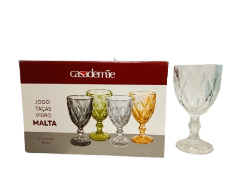CONJUNTO TAÇA CASA DE MÃE 300ML C/6 TRANSPARENTE