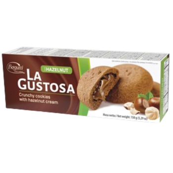 COOKIES LA GUSTOSA 150G CREME AVELÃ