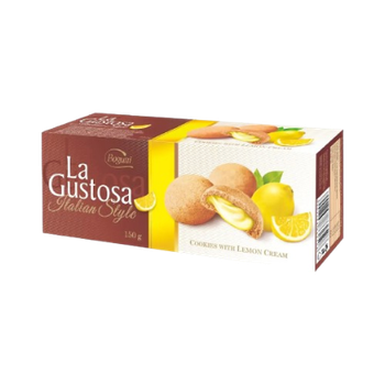COOKIES LA GUSTOSA 150G CREME LIMÃO