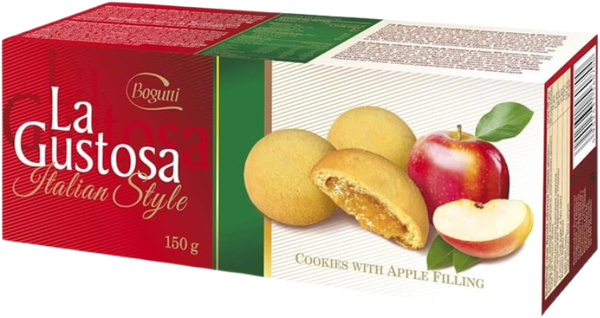 COOKIES LA GUSTOSA 150G CREME MAÇÃ