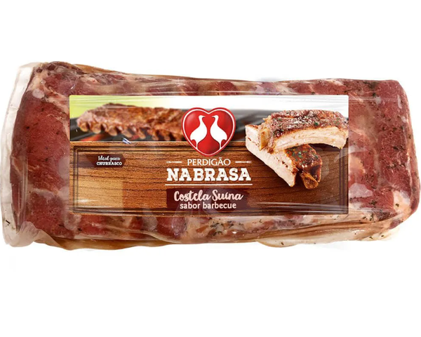 COSTELA SUÍNA PERDIGÃO KG TEMPERADA BARBECUE