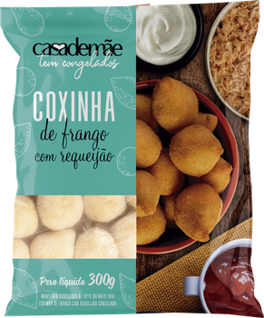 COXINHA CASA DE MÃE 300G FRANGO C/REQUEIJÃO