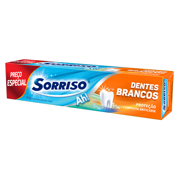CREME DENTAL SORRISO 120G DENTES BRANCOS