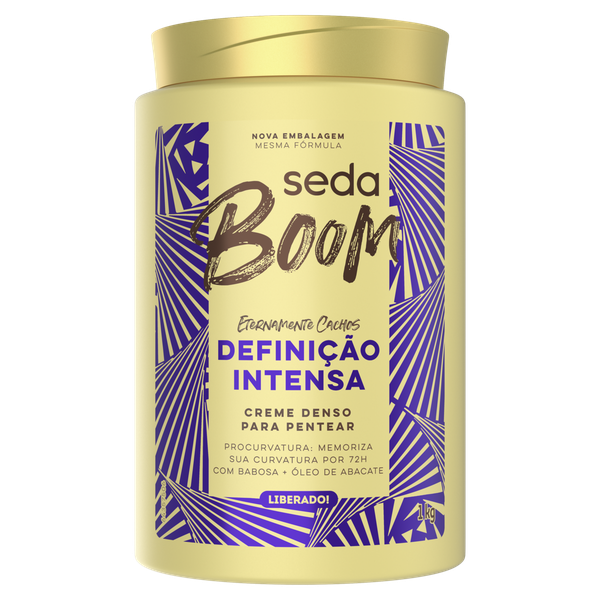 CREME PARA PENTEAR SEDA 1KG BOOM DEFINIÇÃO INTENSA
