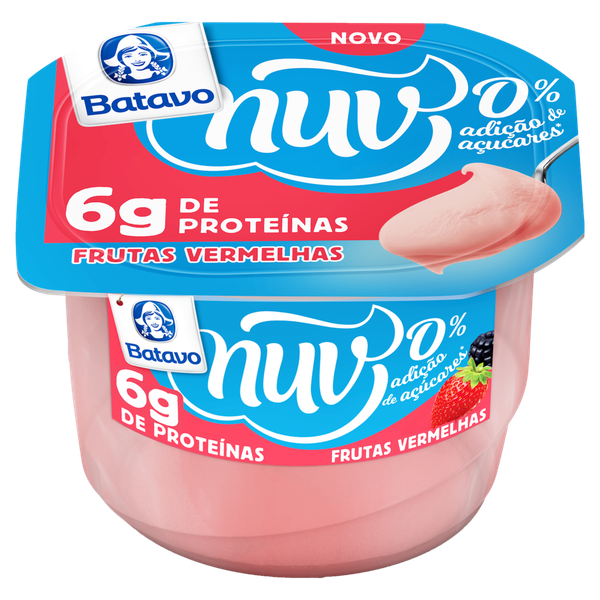 CREME QUARK BATAVO 100G NUV ZERO AÇUCAR FRUTAS VERMLHAS