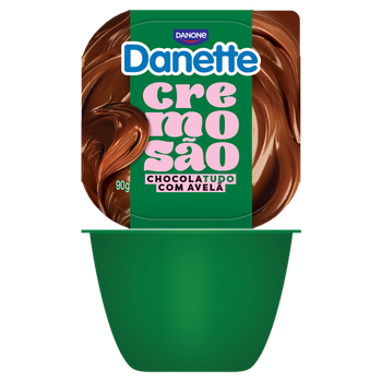 DANETTE 90G CREMOSAO CHOCOLATE C/AVELÃ