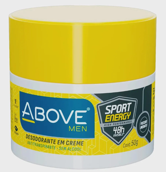 DESODORANTE ABOVE CREME 50G MEN SPORT ENERG