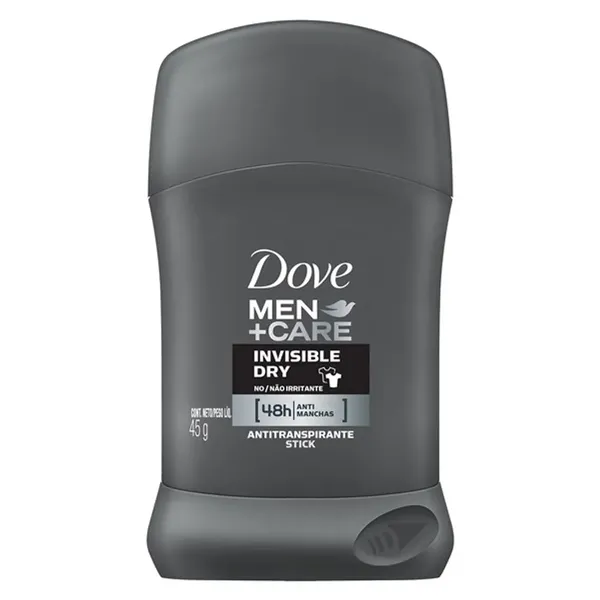 DESODORANTE DOVE MEN STICK 45G INVISIBLE DRY
