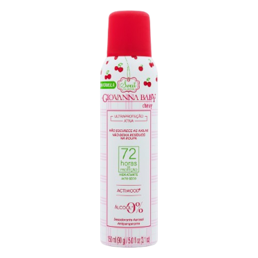 DESODORANTE GIOVANNA BABY AEROSOL 150ML 72H CHERRY