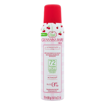 DESODORANTE GIOVANNA BABY AEROSOL 150ML 72H CHERRY