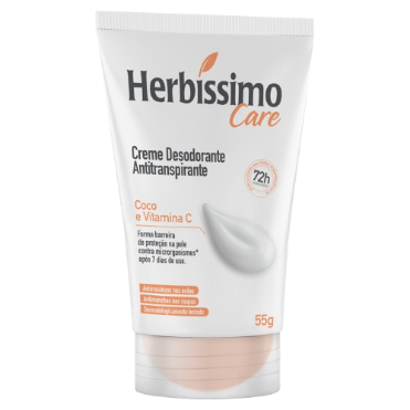 DESODORANTE HERBISSIMO CARE CREME 55G COCO VITAMINA C