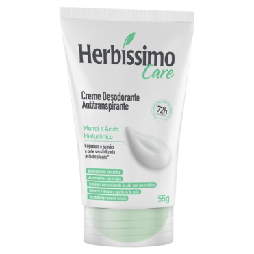 DESODORANTE HERBISSIMO CARE CREME 55G MONOI ÁCIDO HIALURONICO
