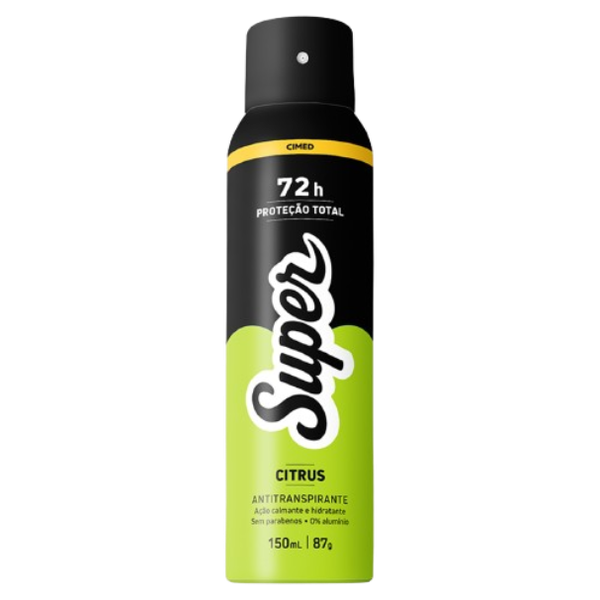 DESODORANTE SUPER AEROSOL MEN 150ML CITRUS