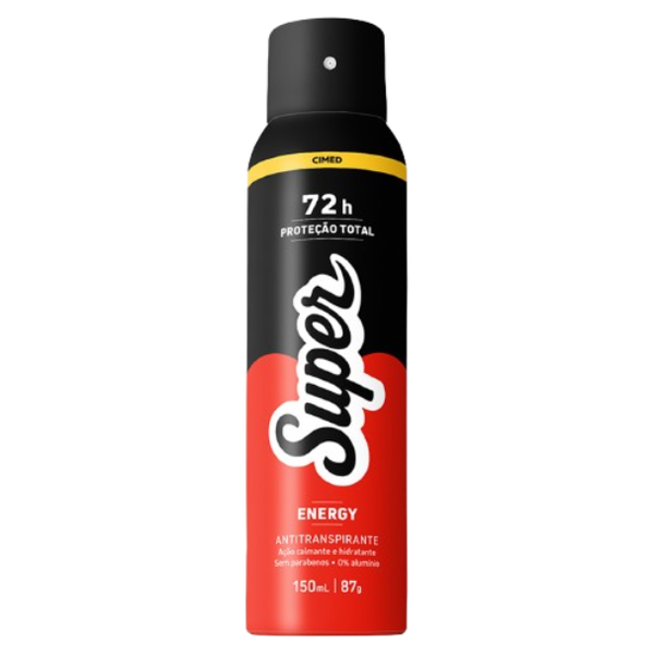DESODORANTE SUPER AEROSOL MEN 150ML ENERGY