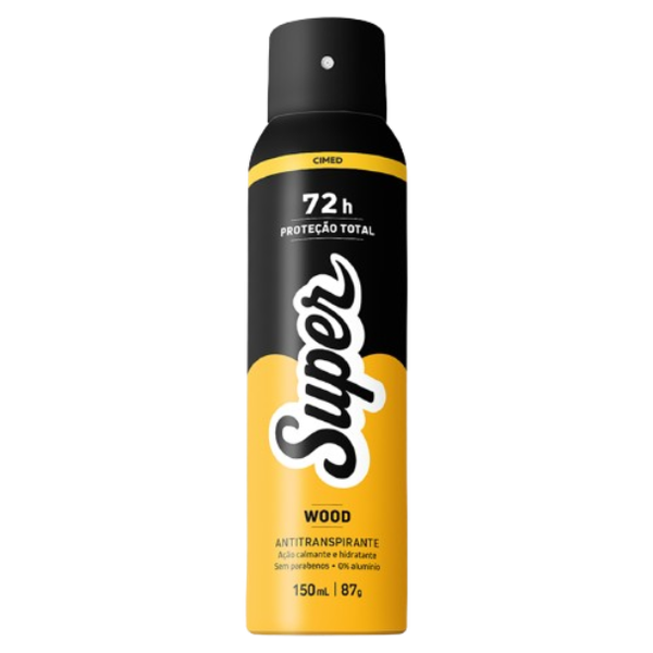 DESODORANTE SUPER AEROSOL MEN 150ML WOOD