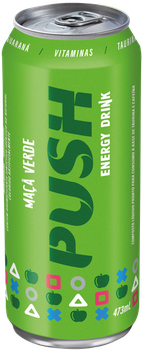 ENERGÉTICO PUSH 473ML LT MAÇÃ VERDE