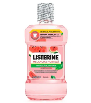 ENXAGUANTE BUCAL LISTERINE 500ML MELANCIA/HORTELÃ ZERO