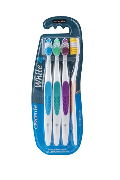 ESCOVA DENTE CASA DE MÃE C/4 ADULTO MOD2