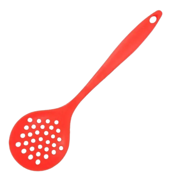 ESCUMADEIRA CASA DE MÃE 34X10CM SILICONE VERMELHA