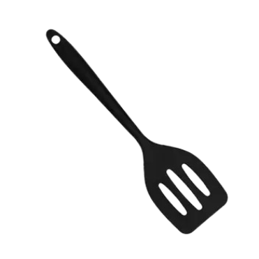 ESPATULA CASA DE MÃE SILICONE VAZADA PRETA